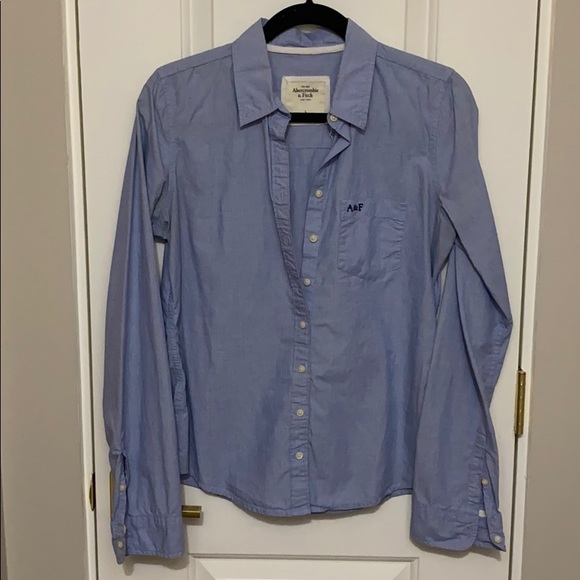 Abercrombie & Fitch Faded Blue Blouse - Picture 1 of 3